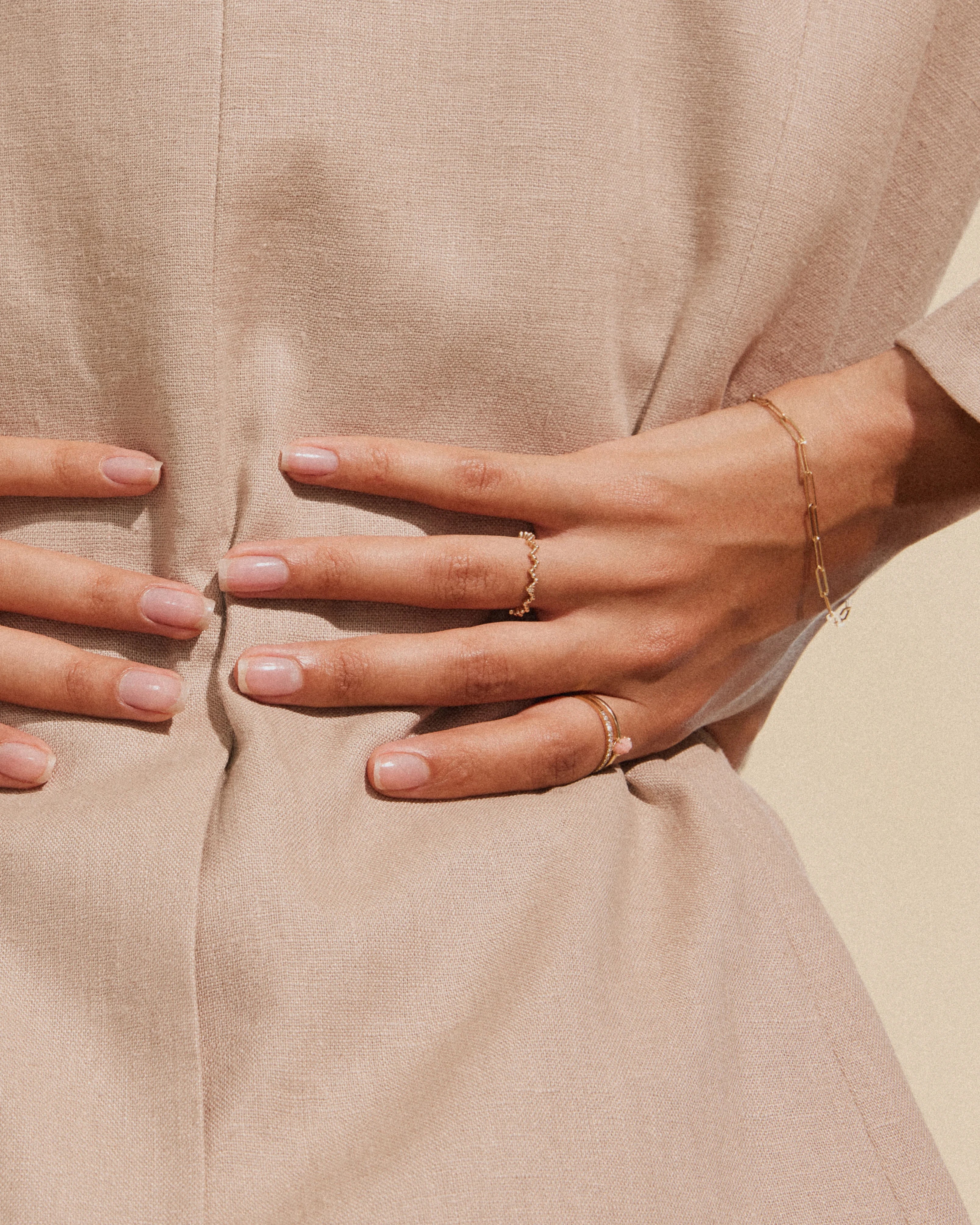 Simply Paperclip Chain Bracelet - 14K Gold - Stanza - 3