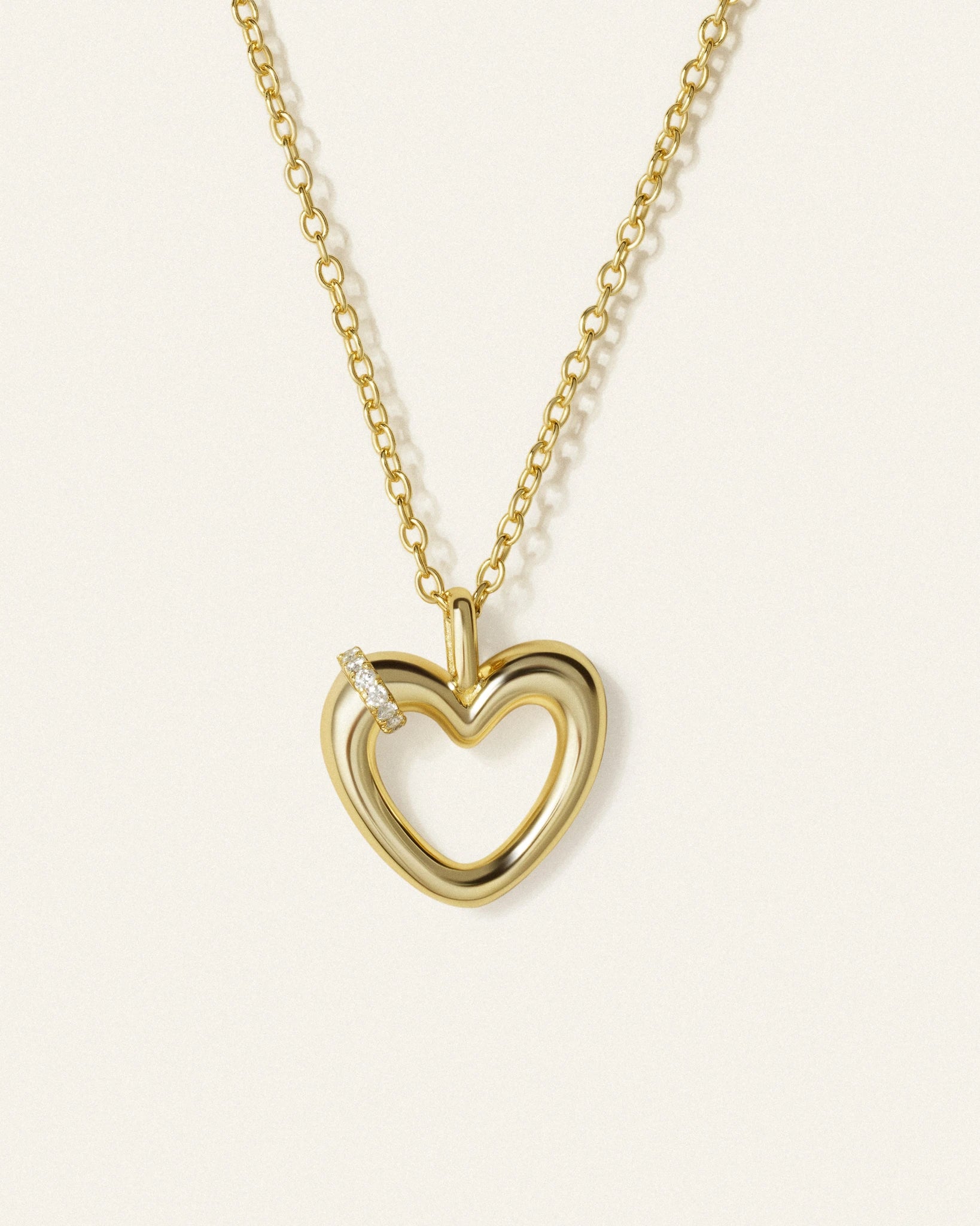 True Heart Necklace - Gold - plated - Stanza - 1