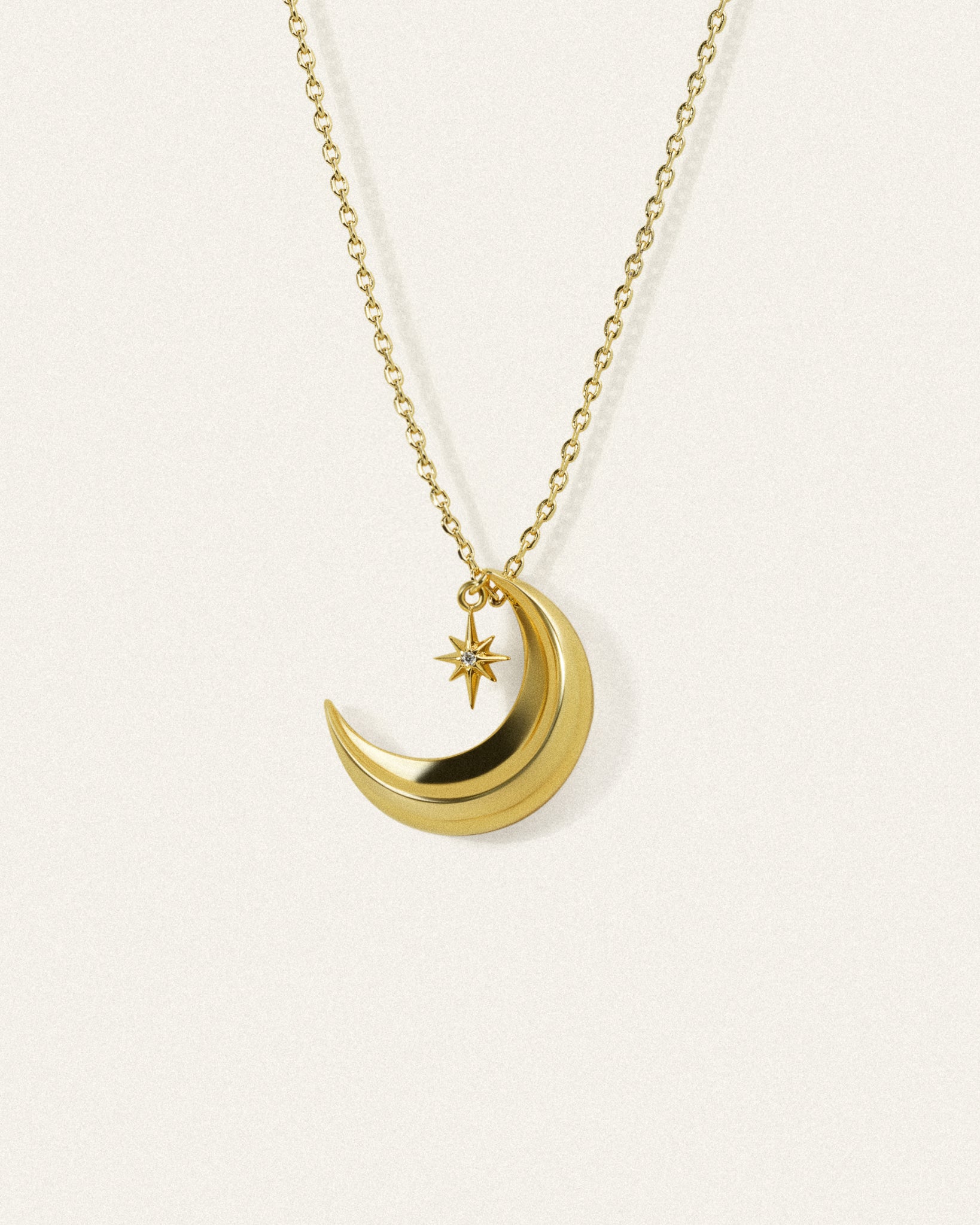 Moonturn Necklace - Gold - plated - Stanza - 1