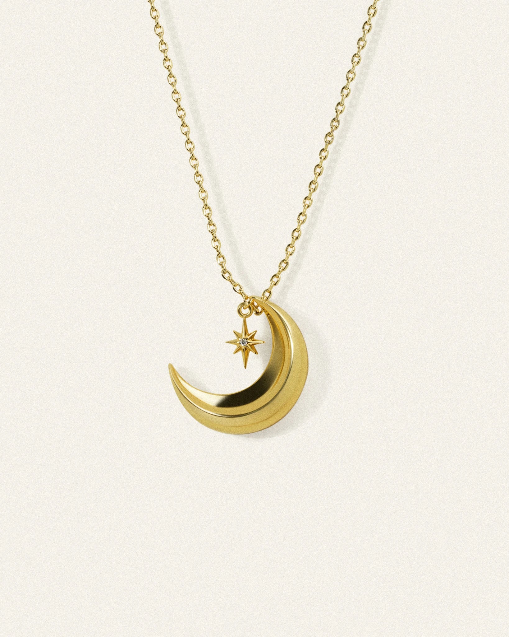 Moonturn Necklace - Gold - plated - Stanza - 1