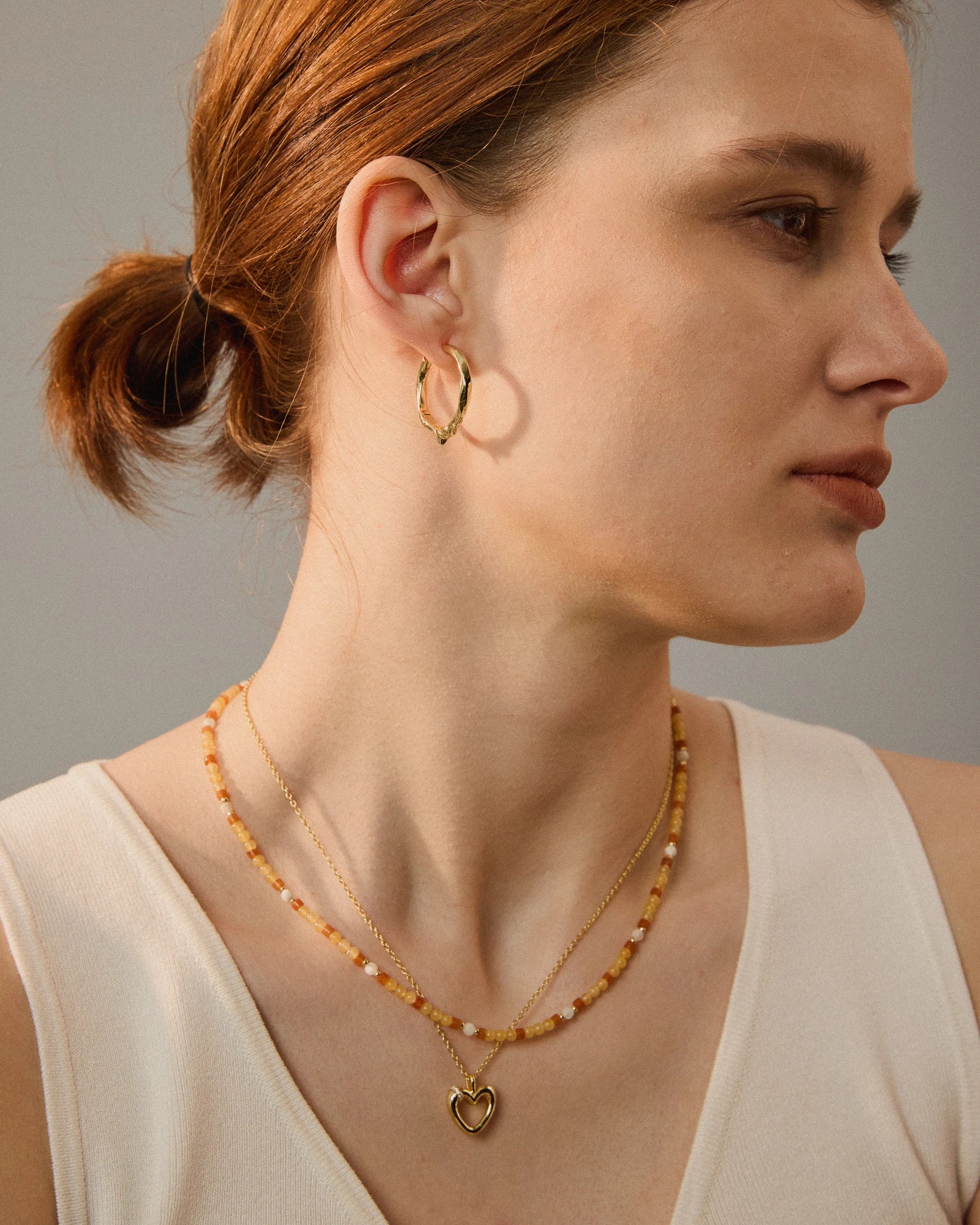 True Heart Necklace - Gold - plated - Stanza - 4