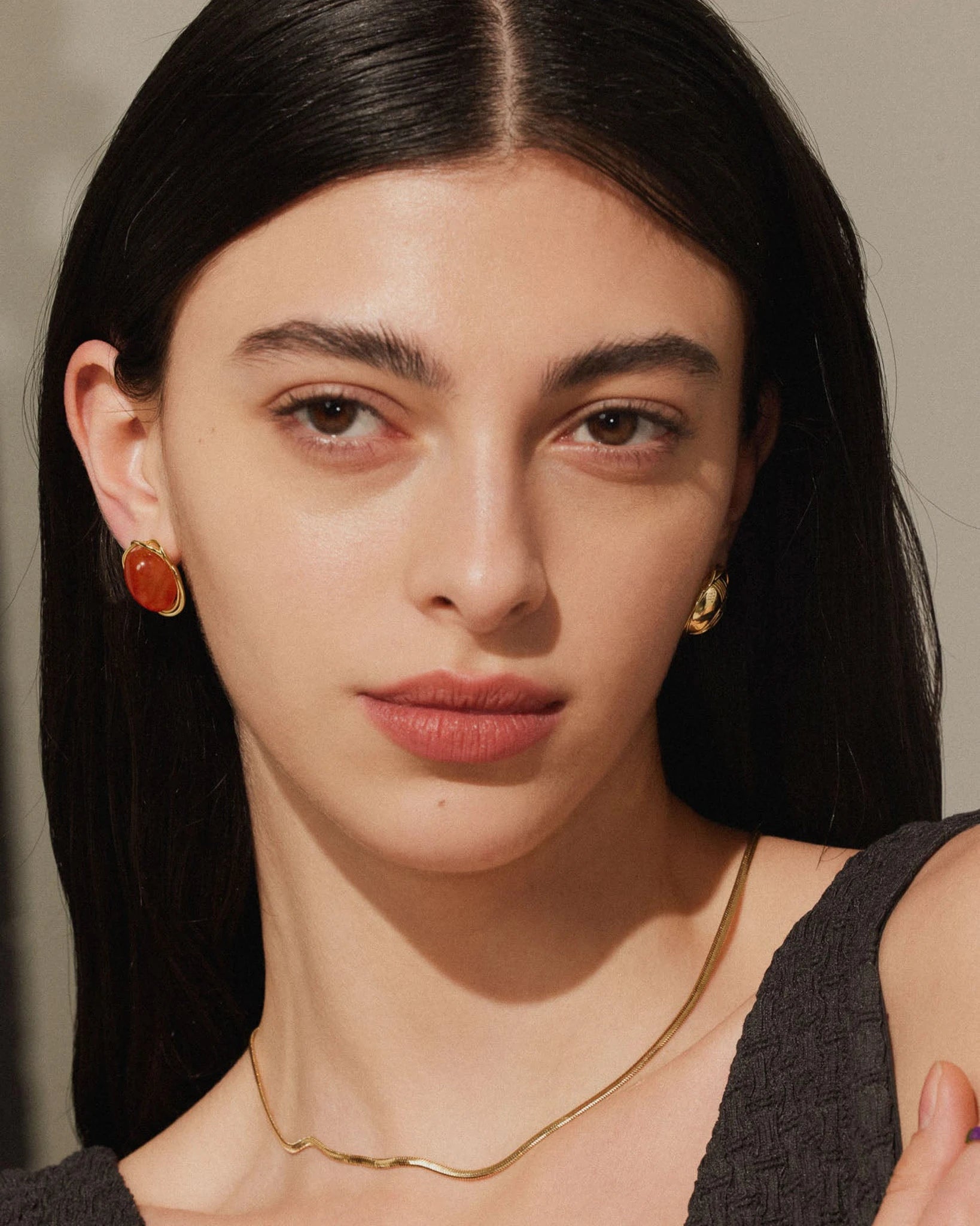 Fiery Fable Earrings - 18k gold plated - Stanza - 2