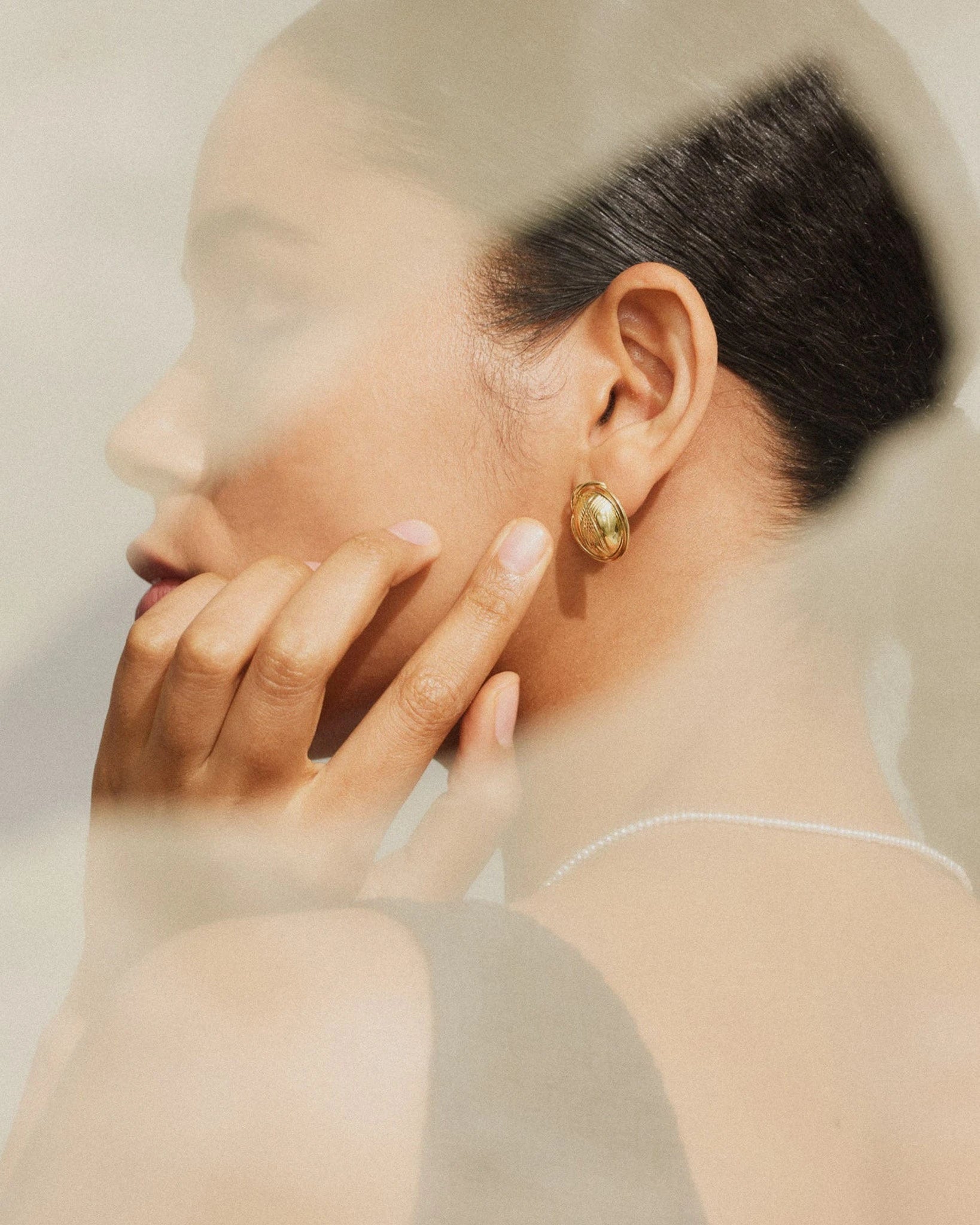 Fiery Fable Earrings - 18k gold plated - Stanza - 3