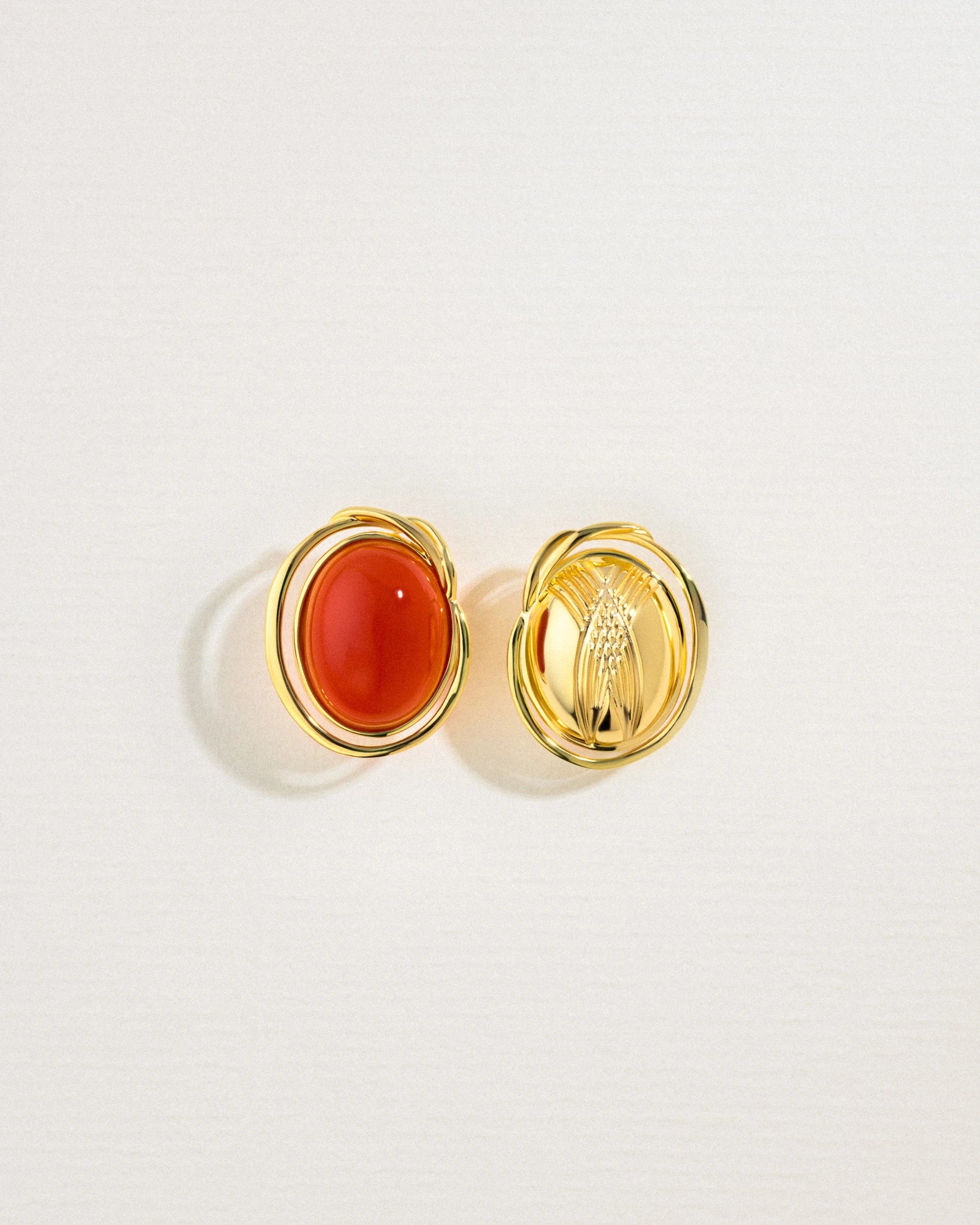 Fiery Fable Earrings - 18k gold plated - Stanza - 1
