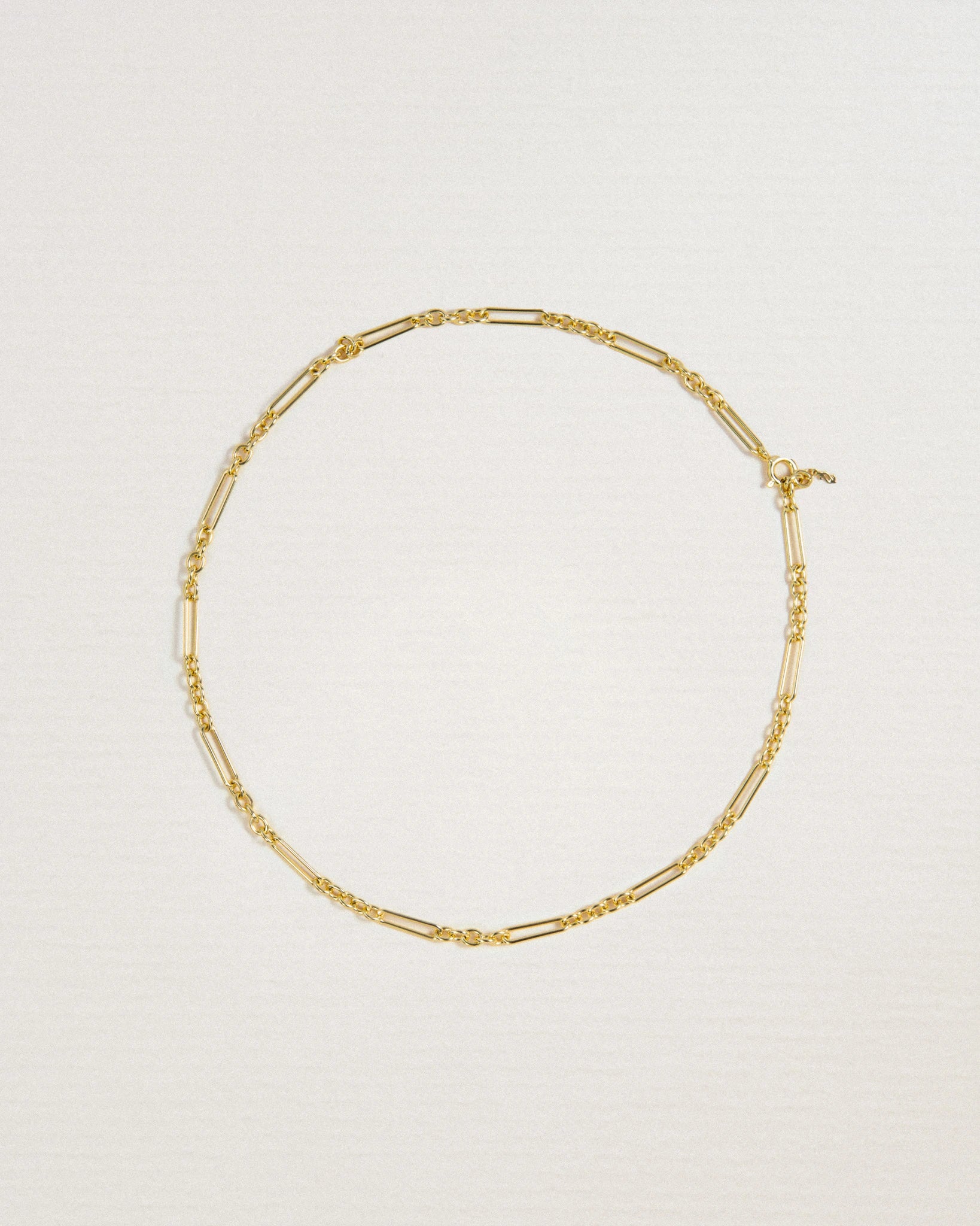 Gilded link necklace