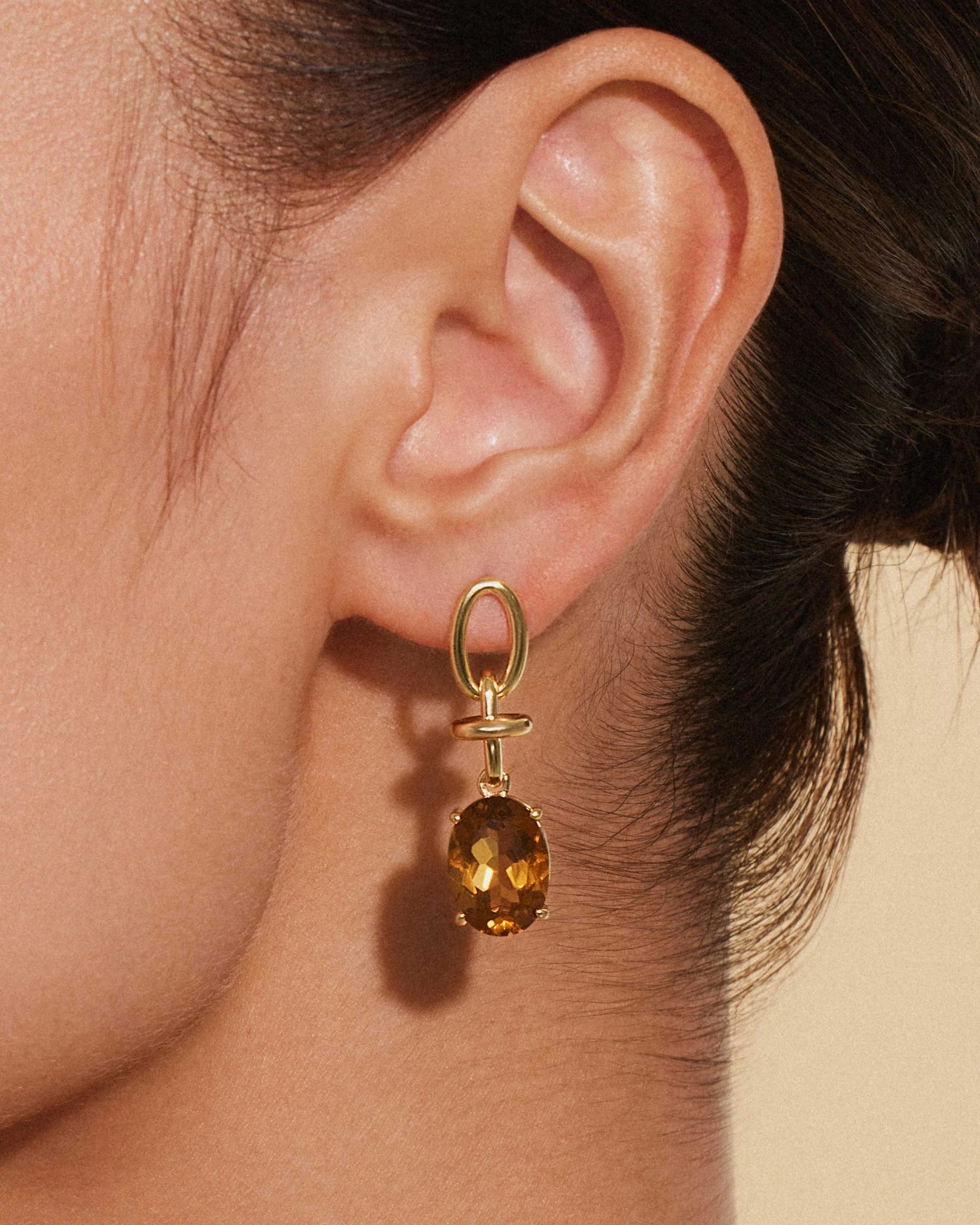 Honeyed Grace Earrings - 18k Gold Plated - Stanza - 3