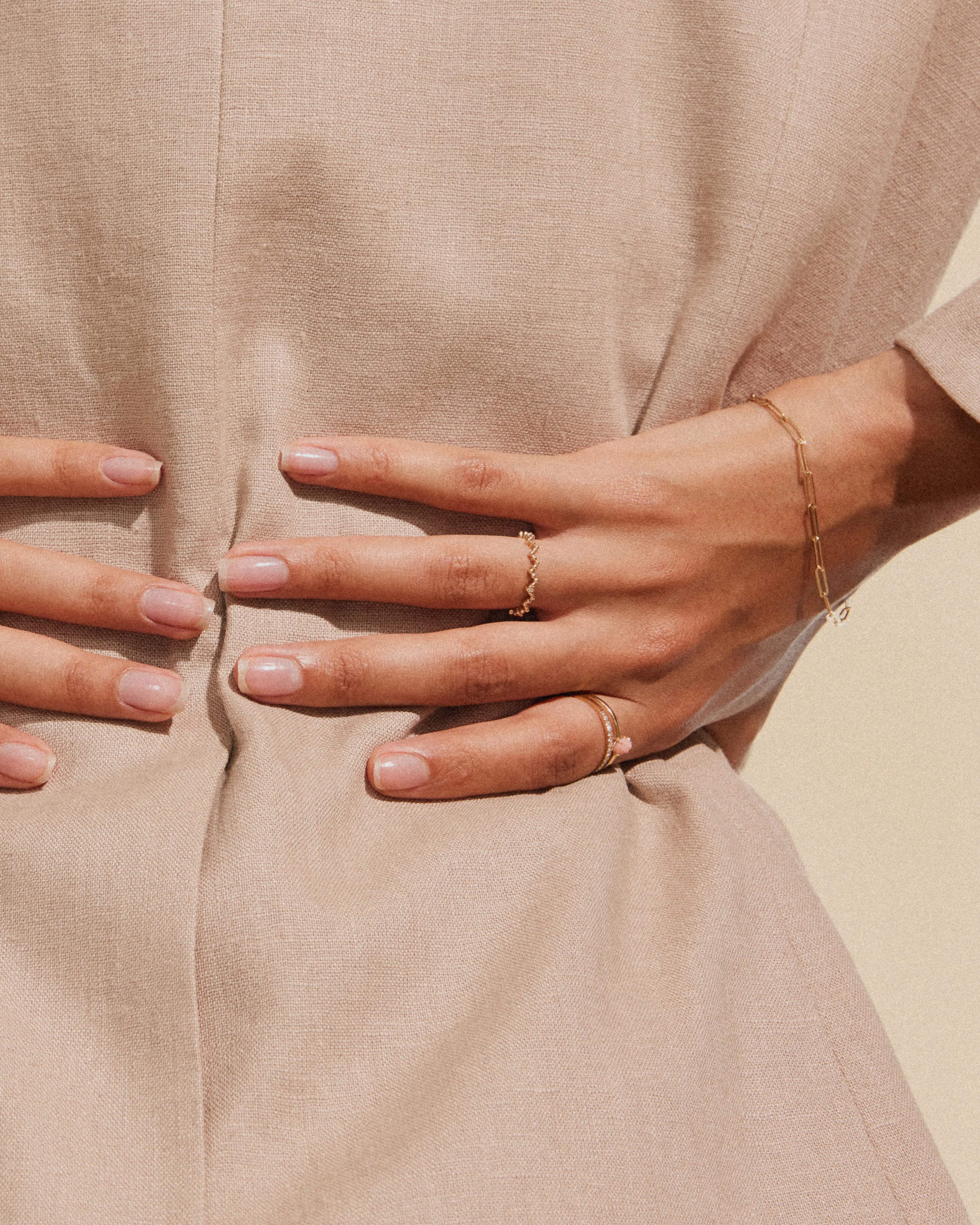 Simply Paperclip Chain Bracelet - 14K Gold - Stanza - 3