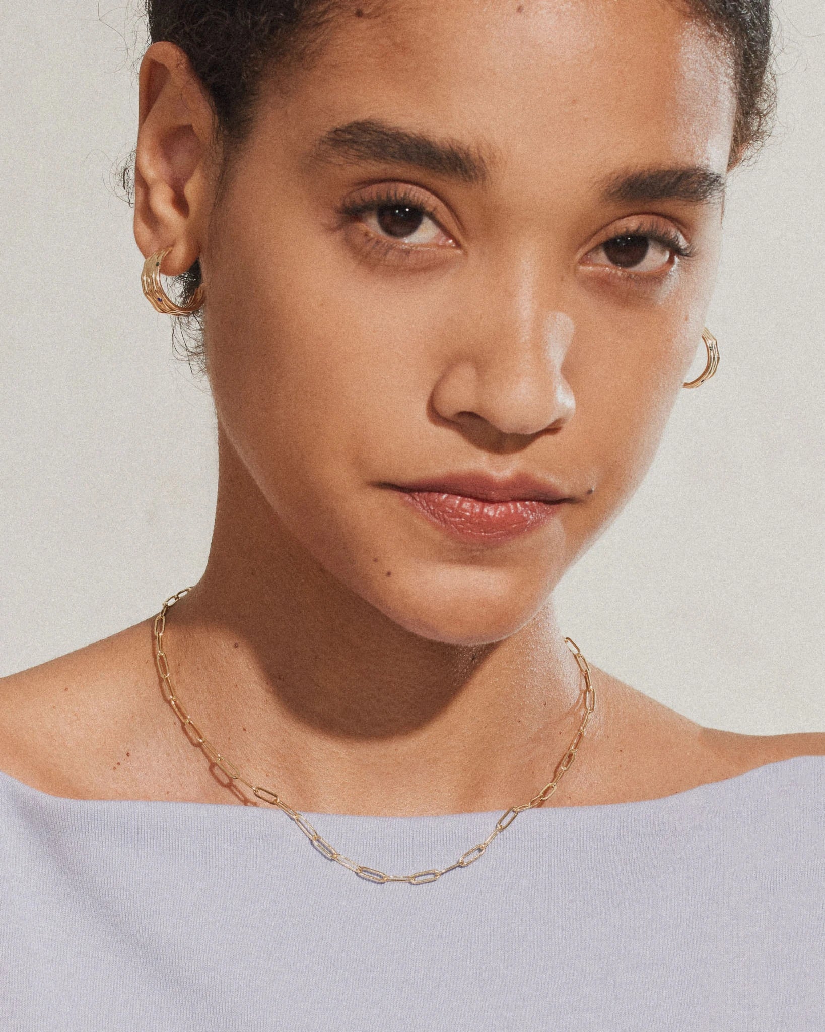 Simply Paperclip Chain Necklace - 14K Gold - Stanza - 4