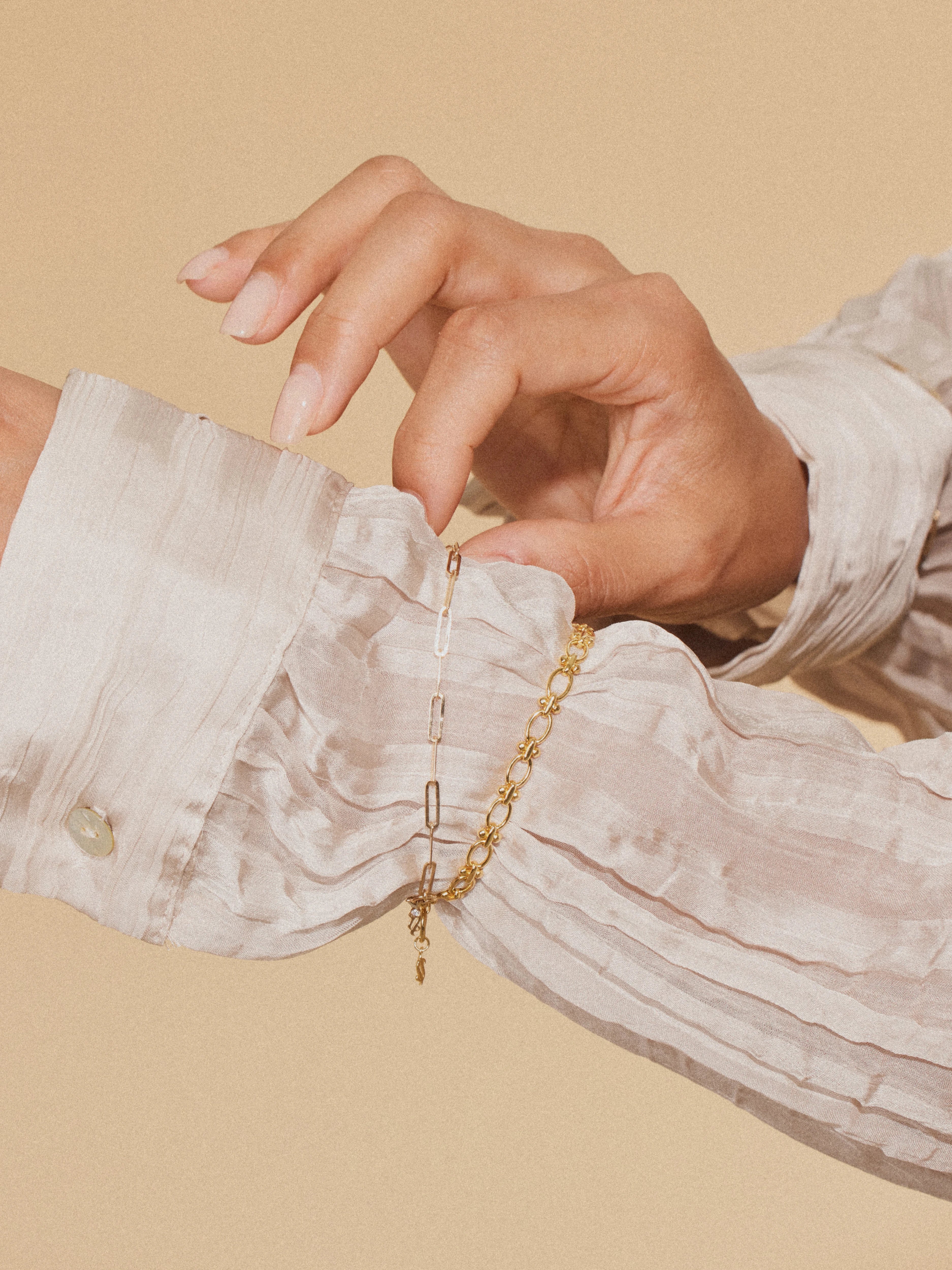 Simply Paperclip Chain Bracelet - 14K Gold - Stanza - 2