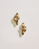 Silken Petal Earrings - 18k Gold Plated - Stanza - 1