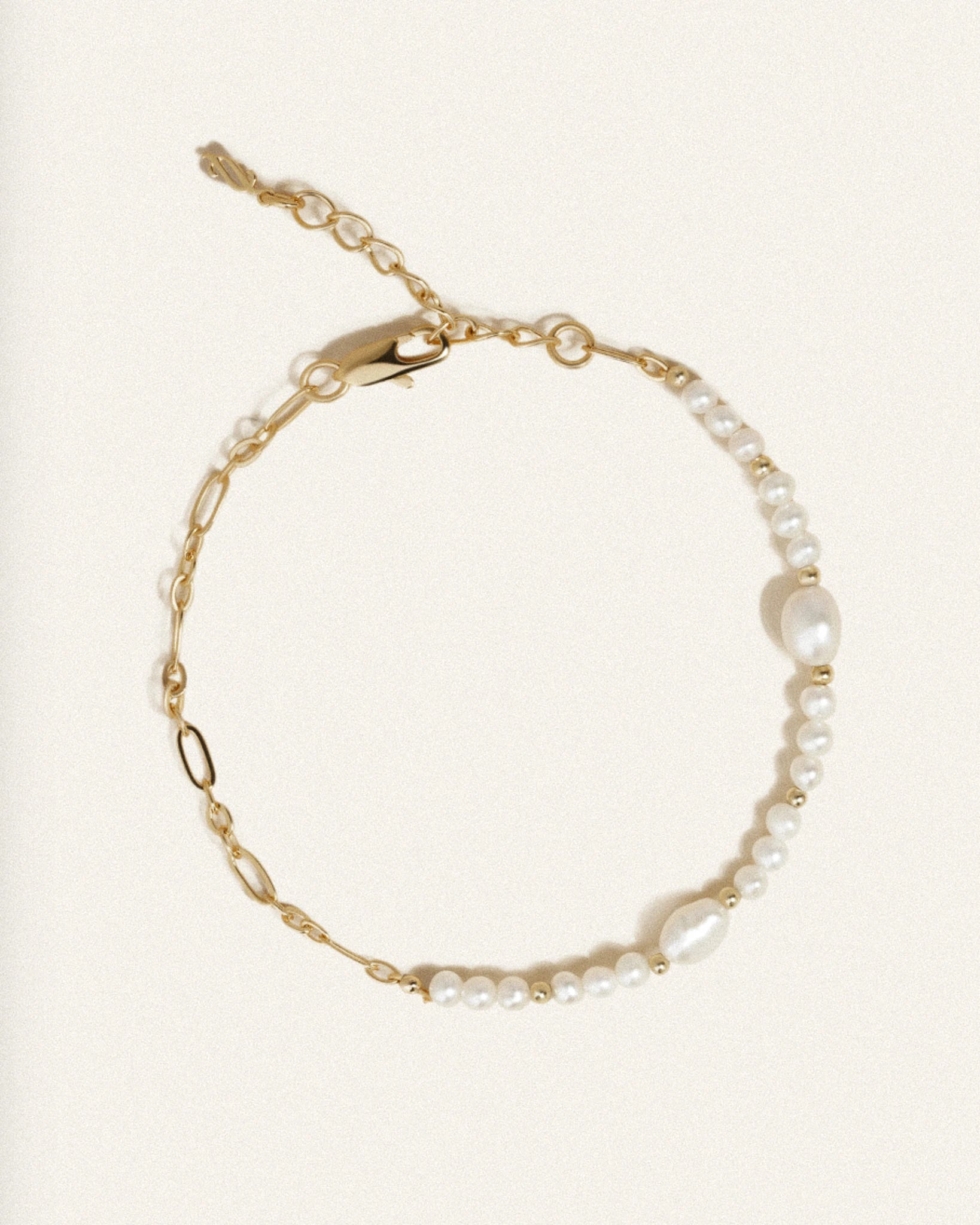 Couplet Pearl Bracelet - Gold Plated - Stanza - 1