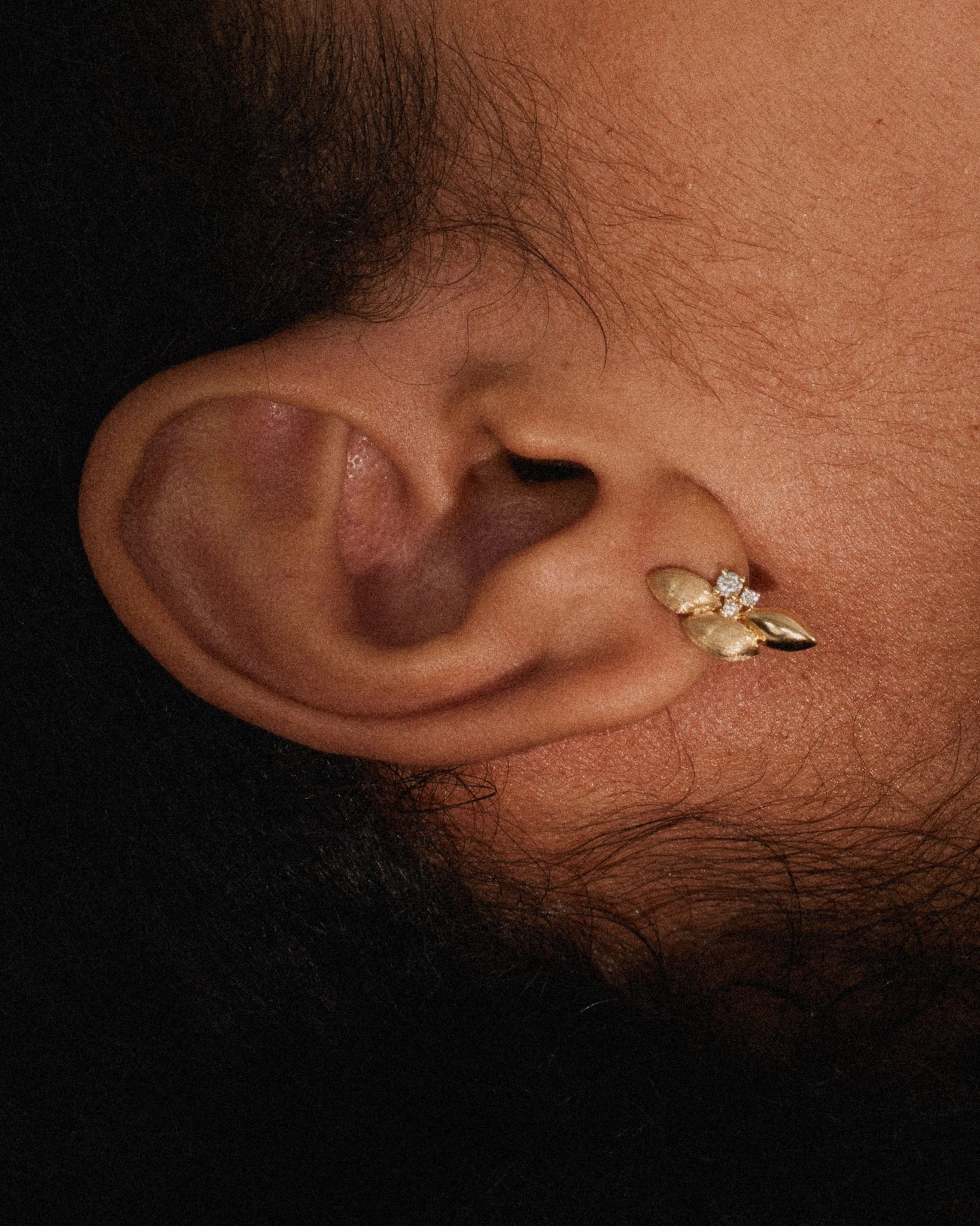 Silken Petal Earrings - 18k Gold Plated - Stanza - 3
