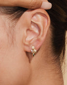 Silken Petal Earrings - 18k Gold Plated - Stanza - 4