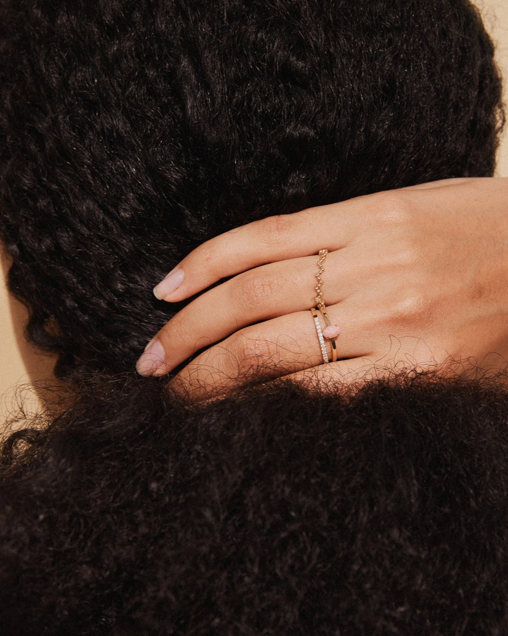 Simply Beaded Lace Ring