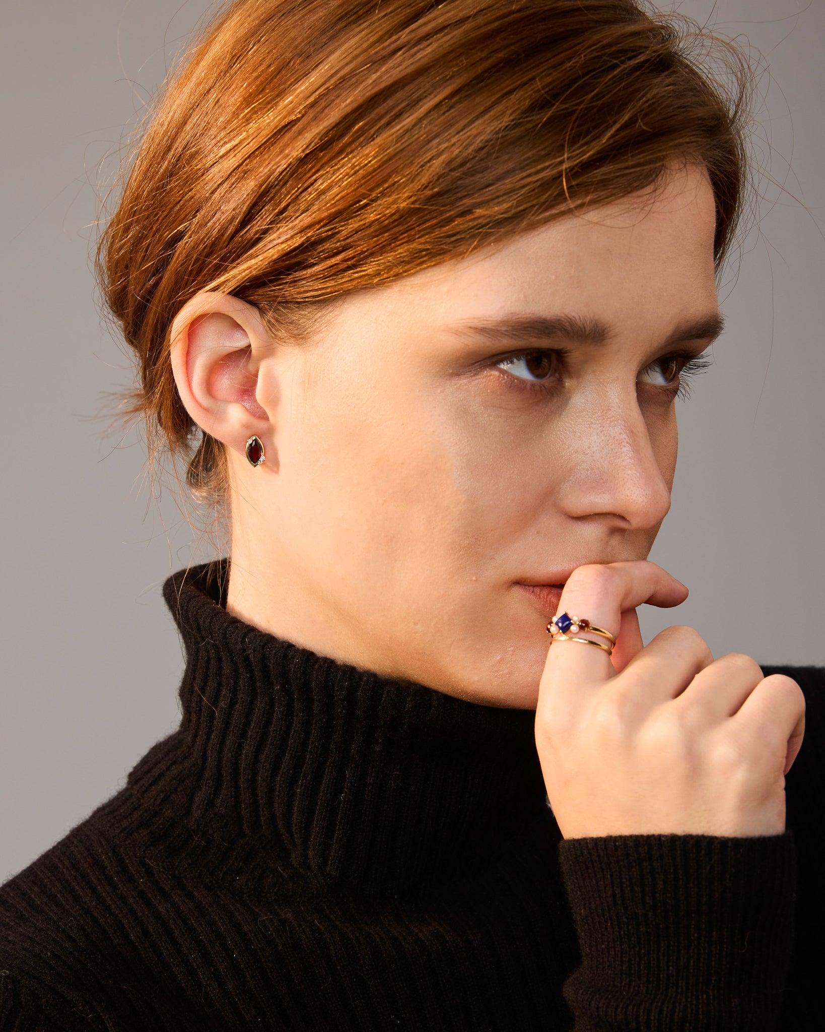 Flare Studs - 14K Gold - Stanza - 5