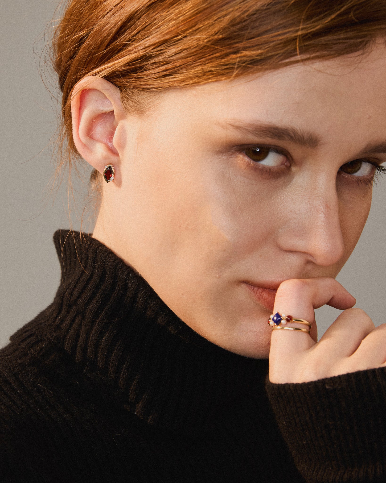 Flare Studs - 14K Gold - Stanza - 3