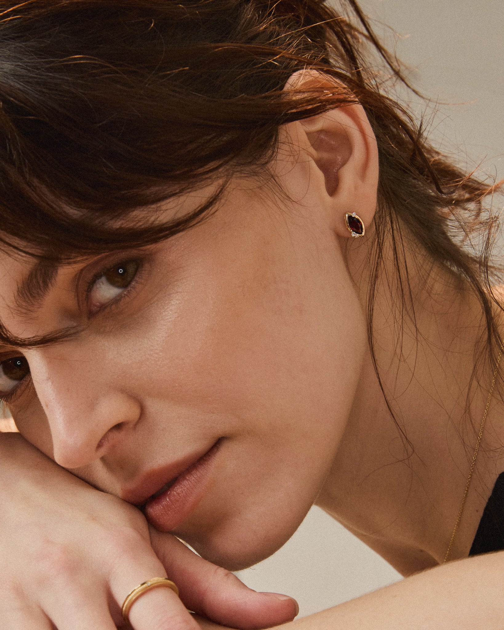 Flare Studs - 14K Gold - Stanza - 2