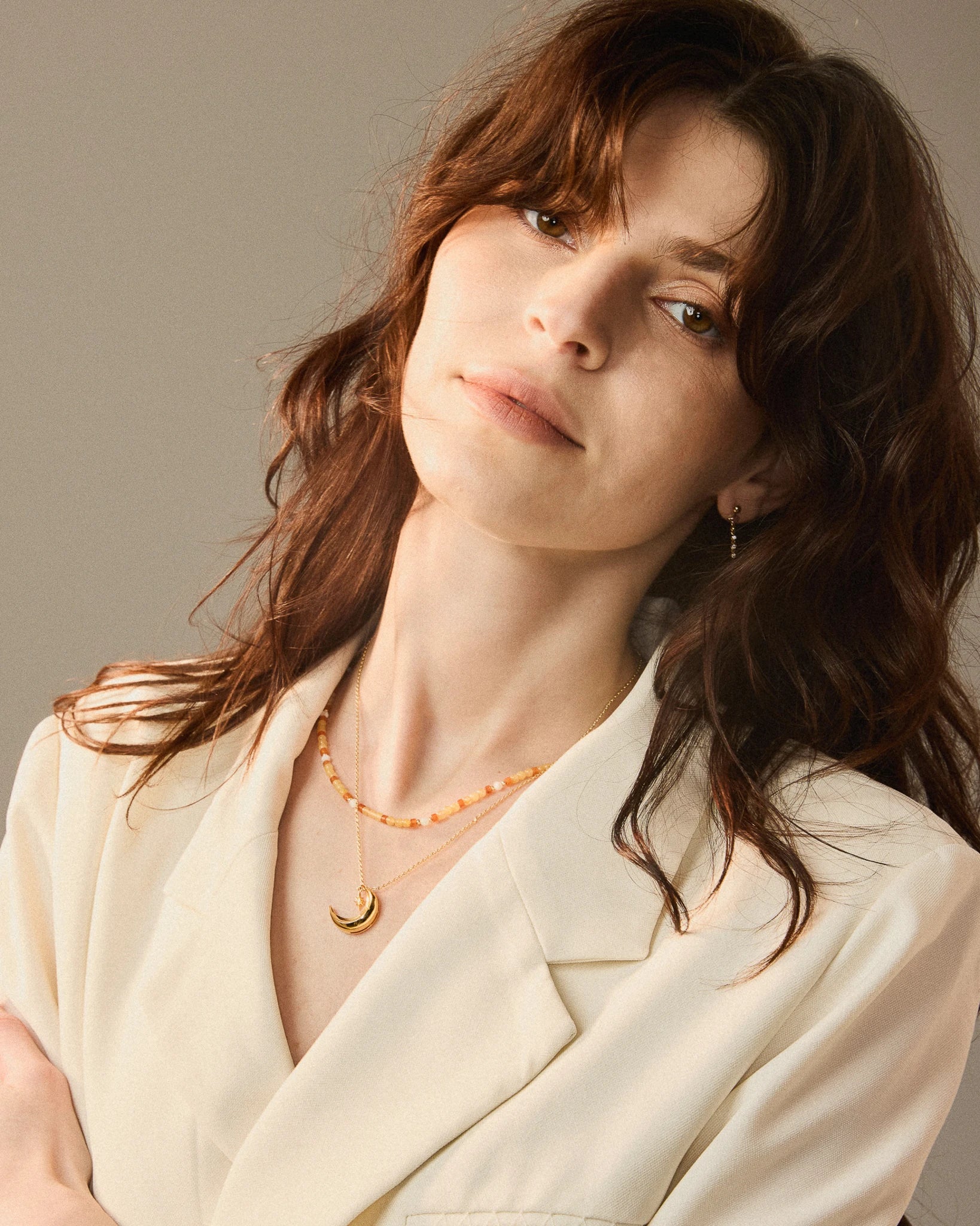 Moonturn Necklace - Gold - plated - Stanza - 3