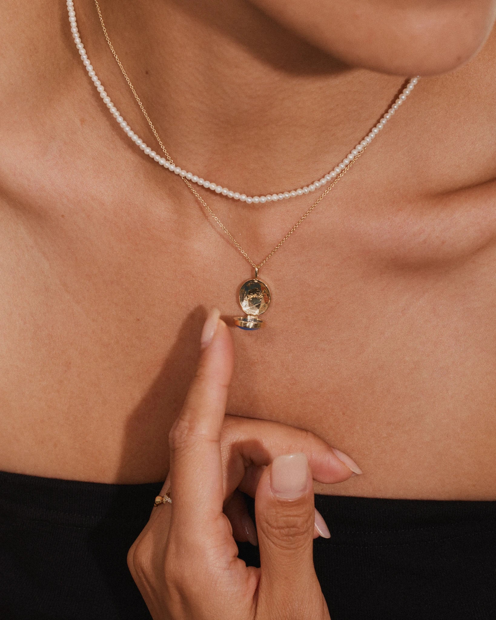 Once Upon a Pendant Locket - 14K Gold - Stanza - 5