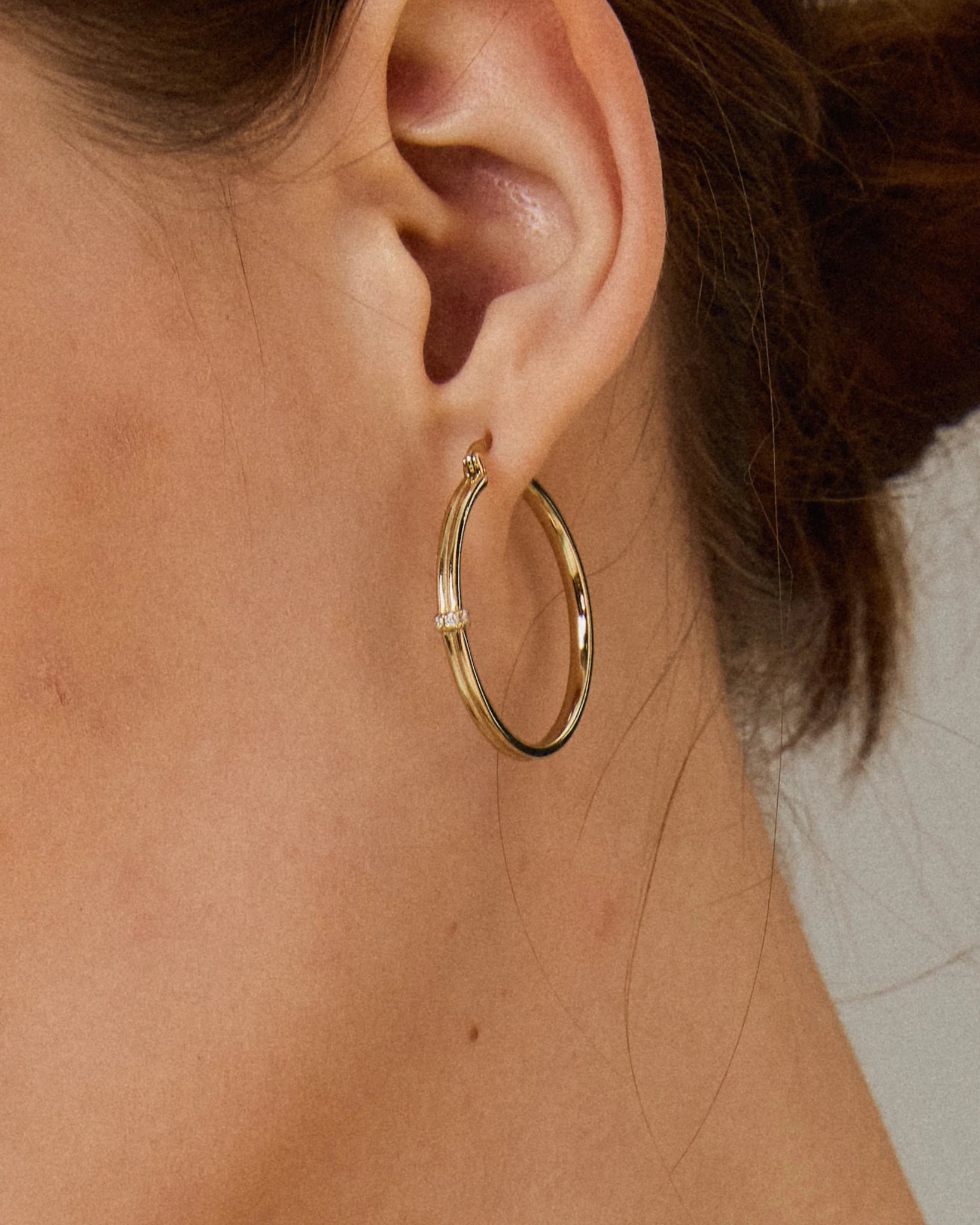 Orbit Hoops - Gold - plated - Stanza - 4