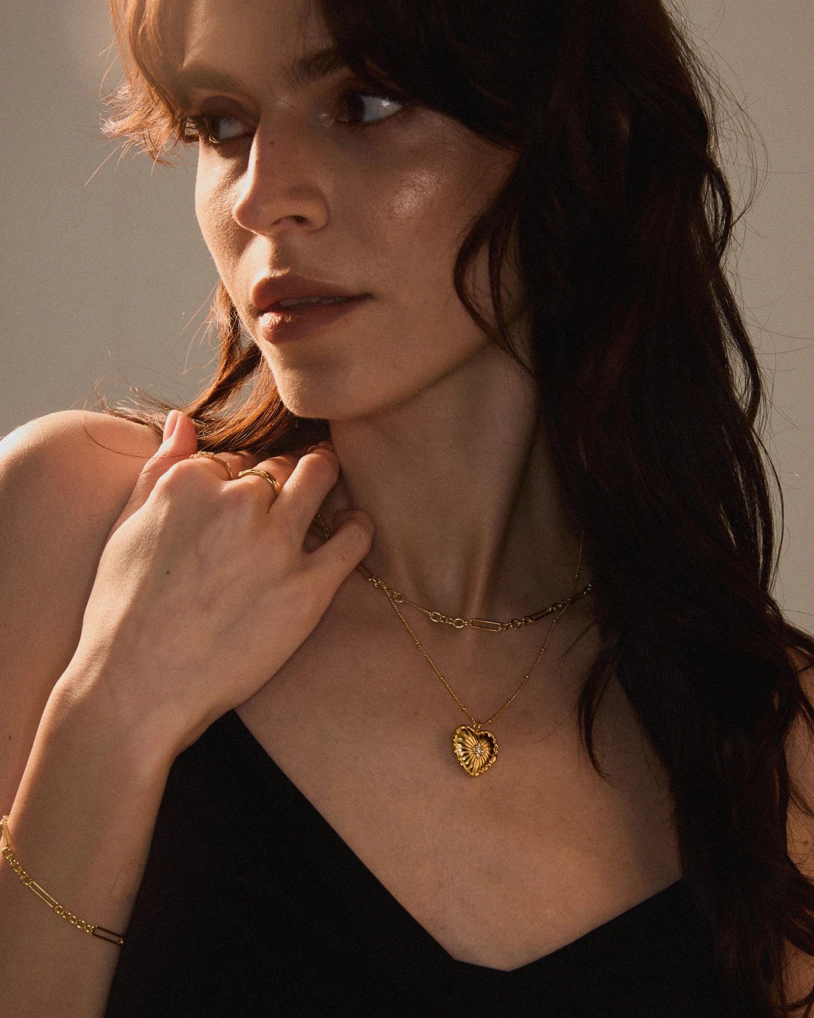 Wild Heart Dual - sided Necklace - Gold Plated - Stanza - 3