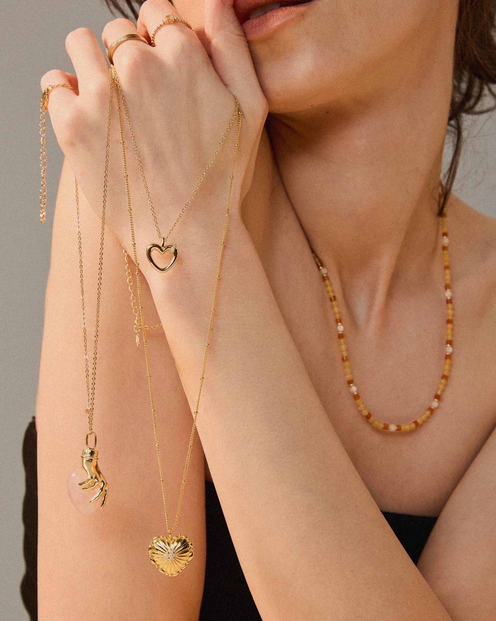 True Heart Necklace - Gold - plated - Stanza - 5