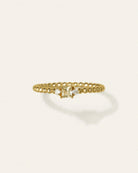 Simply Beaded Three - stone Ring - 5 - Stanza - 1