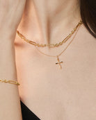 Cross Pendant - 14K Gold - Stanza - 2