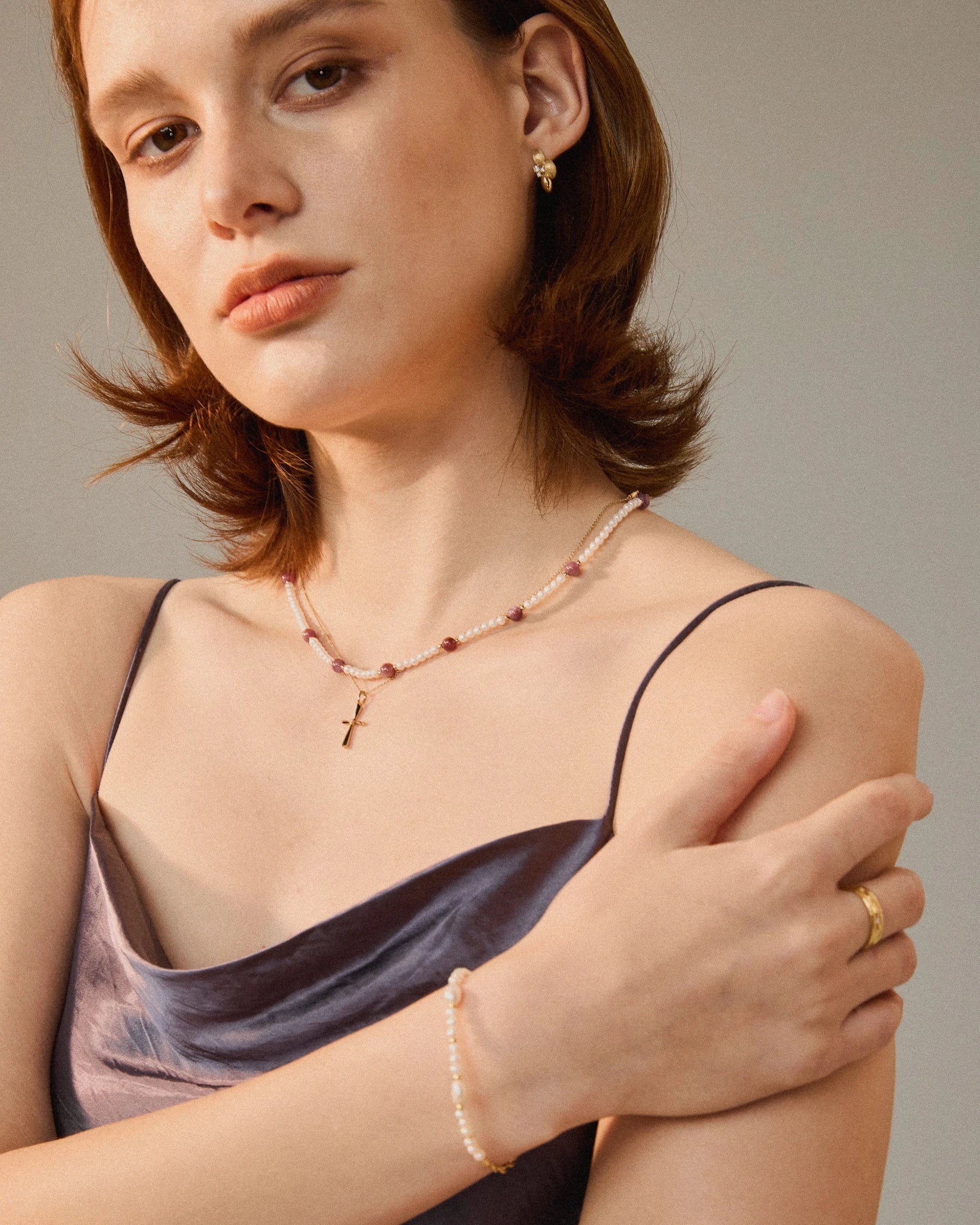 Cross Pendant - 14K Gold - Stanza - 5