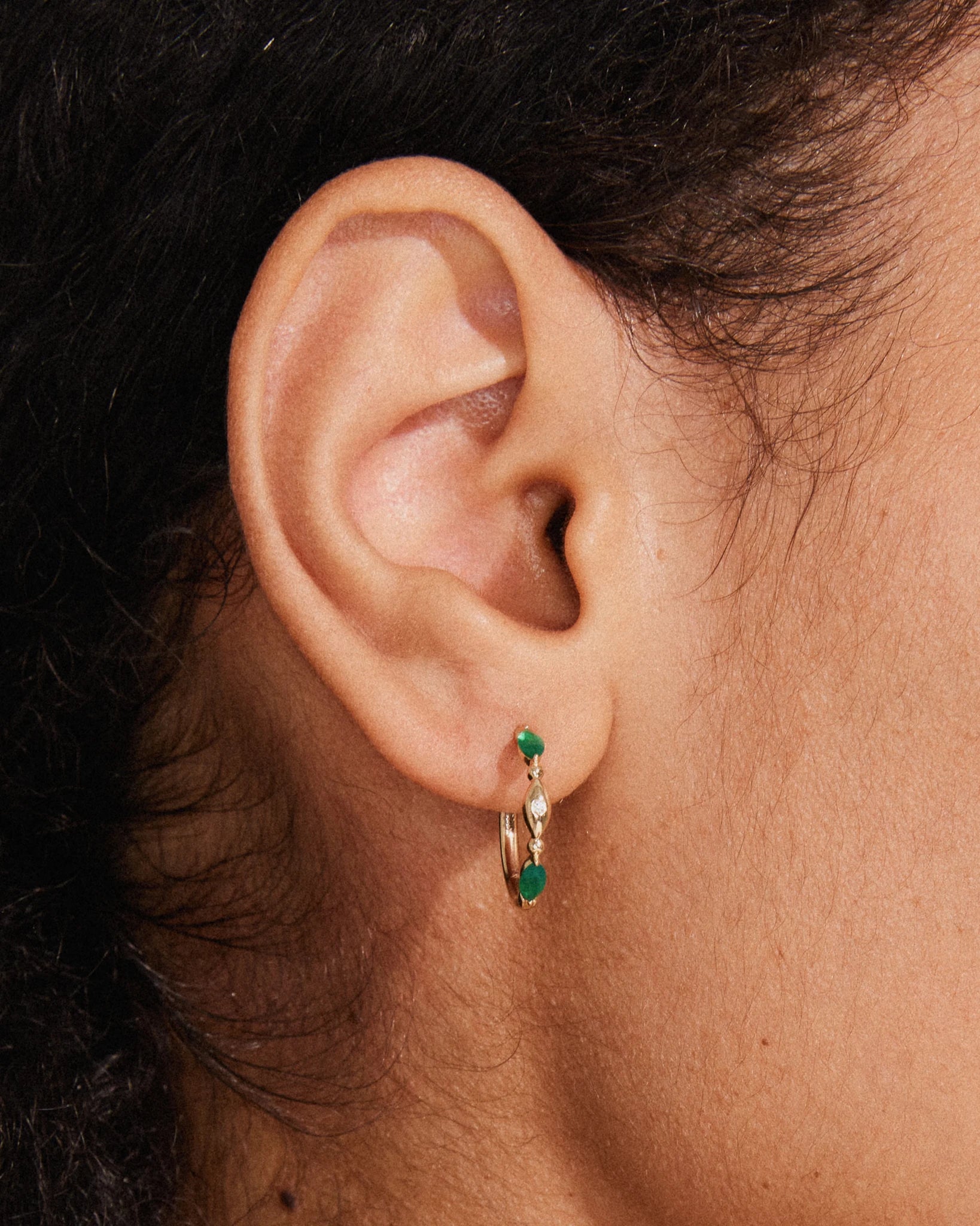 Dew Hoops - 14K Gold - Stanza - 4