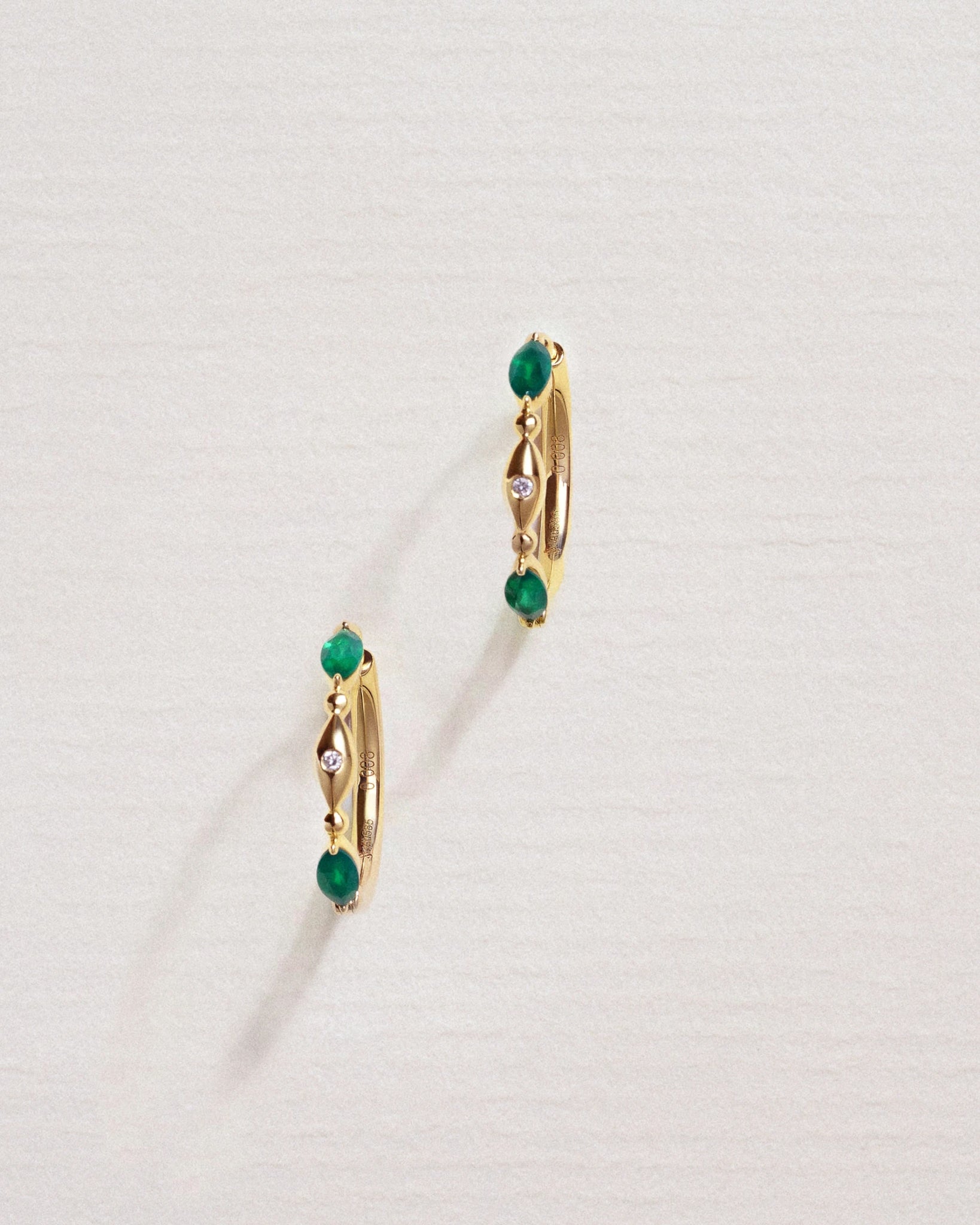 Dew Hoops - 14K Gold - Stanza - 1