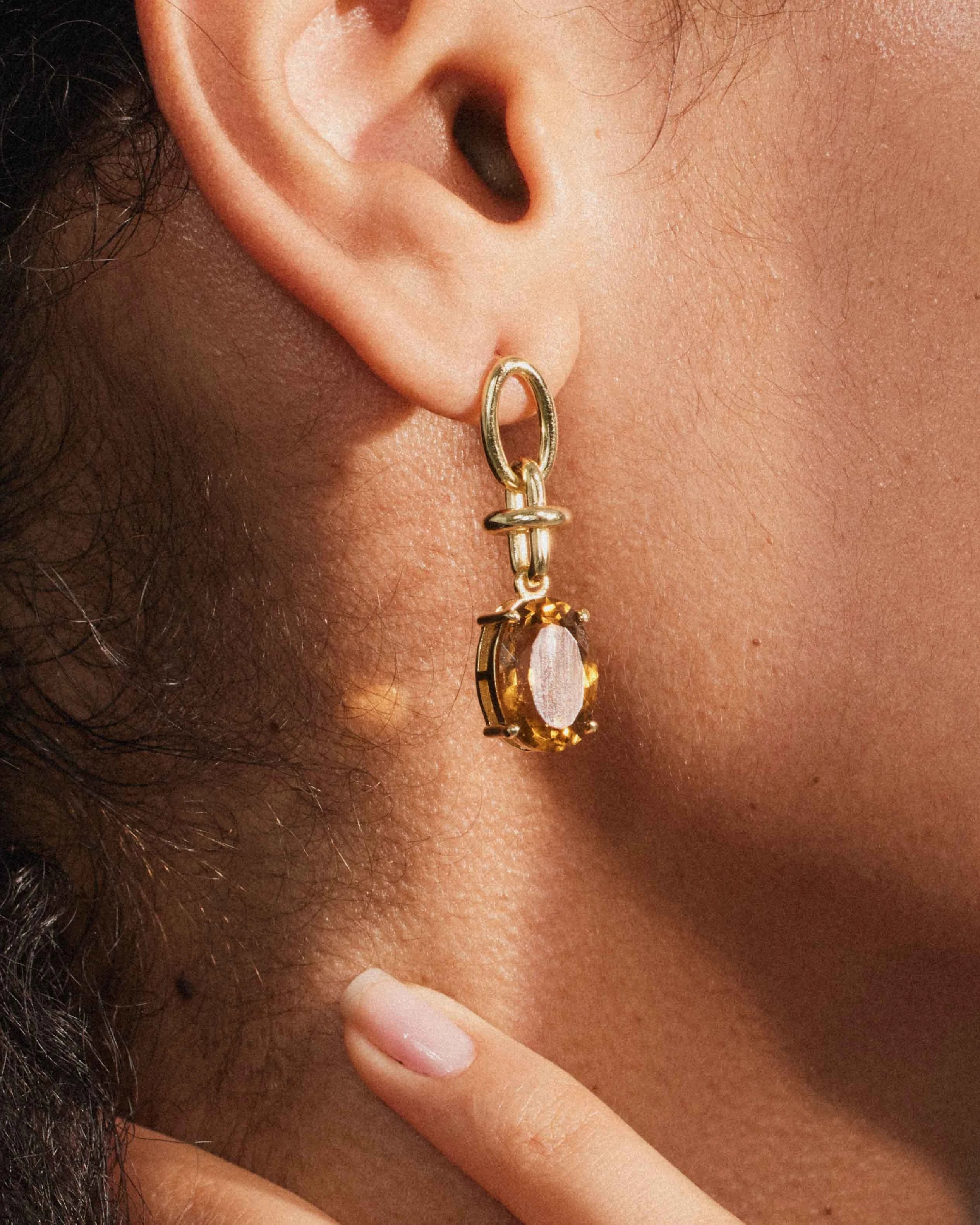 Honeyed Grace Earrings - 18k Gold Plated - Stanza - 4