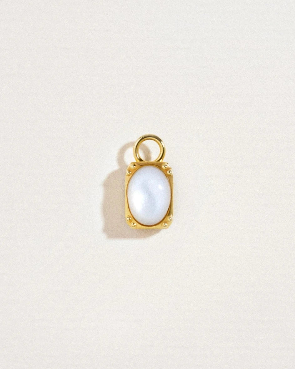 Shadowlight Hoop Charm - 14k gold - Stanza - 1