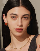 Simply Herringbone Chain Gold Plated Necklace - Gold - plated - Stanza - 3