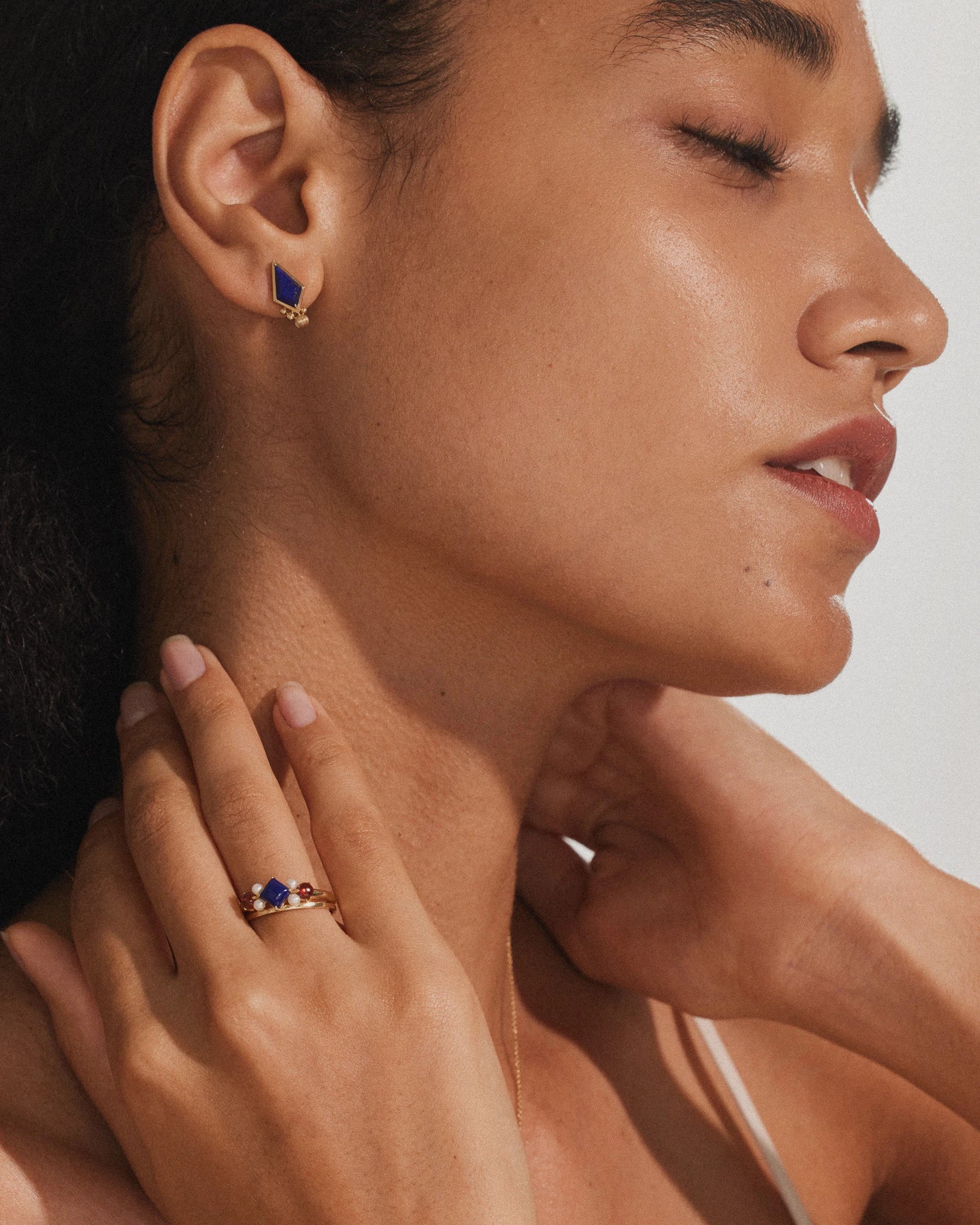 Soarer Studs - 14K Gold - Stanza - 4