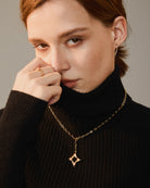 Soft Frame Necklace - Gold - plated - Stanza - 4