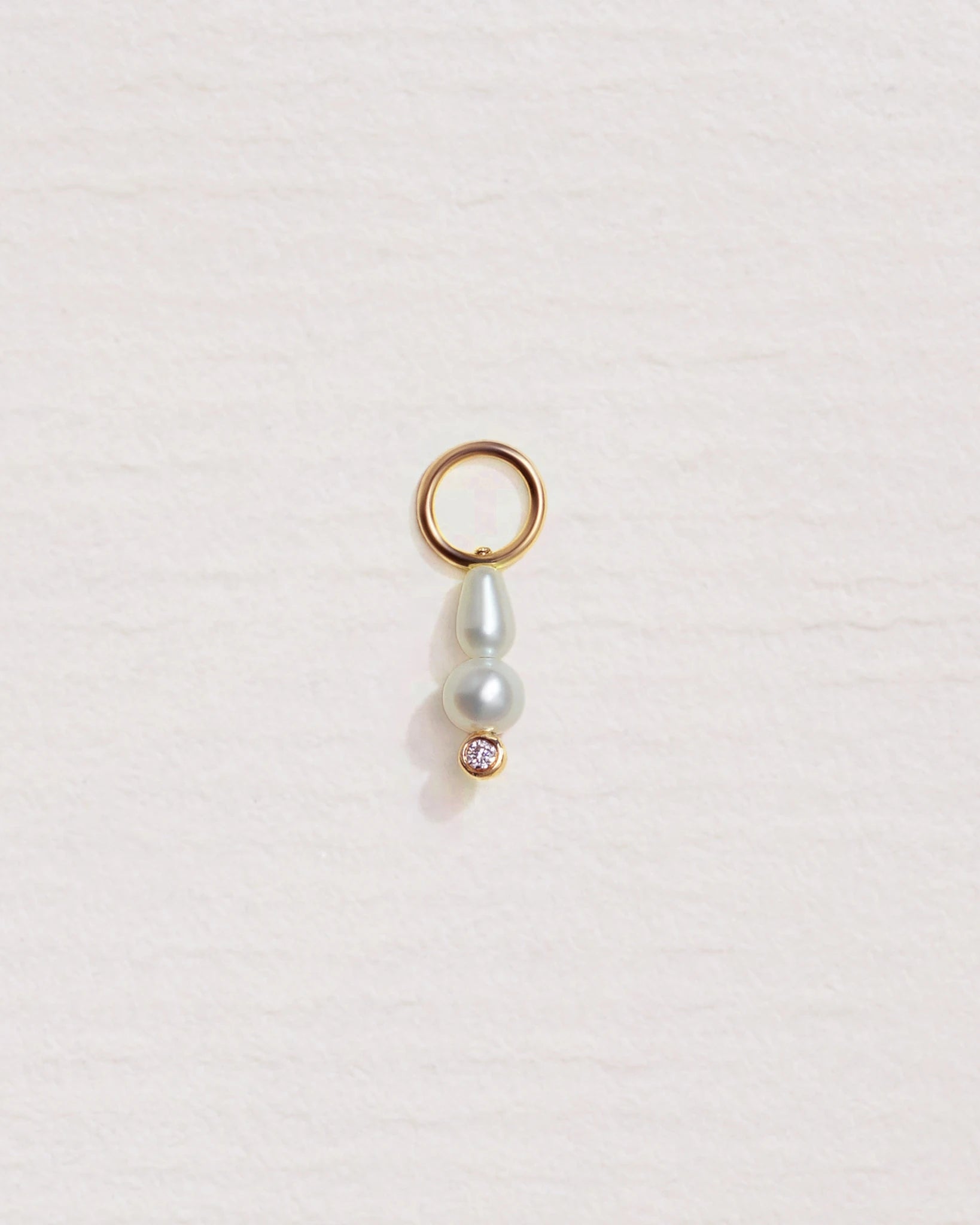 Sonnet Hoop Charm - 14K Gold - Stanza - 1