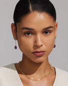 Treasured Tears Dangle Earrings - 18k Gold Plated - Stanza - 2