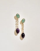 Treasured Tears Dangle Earrings - 18k Gold Plated - Stanza - 1