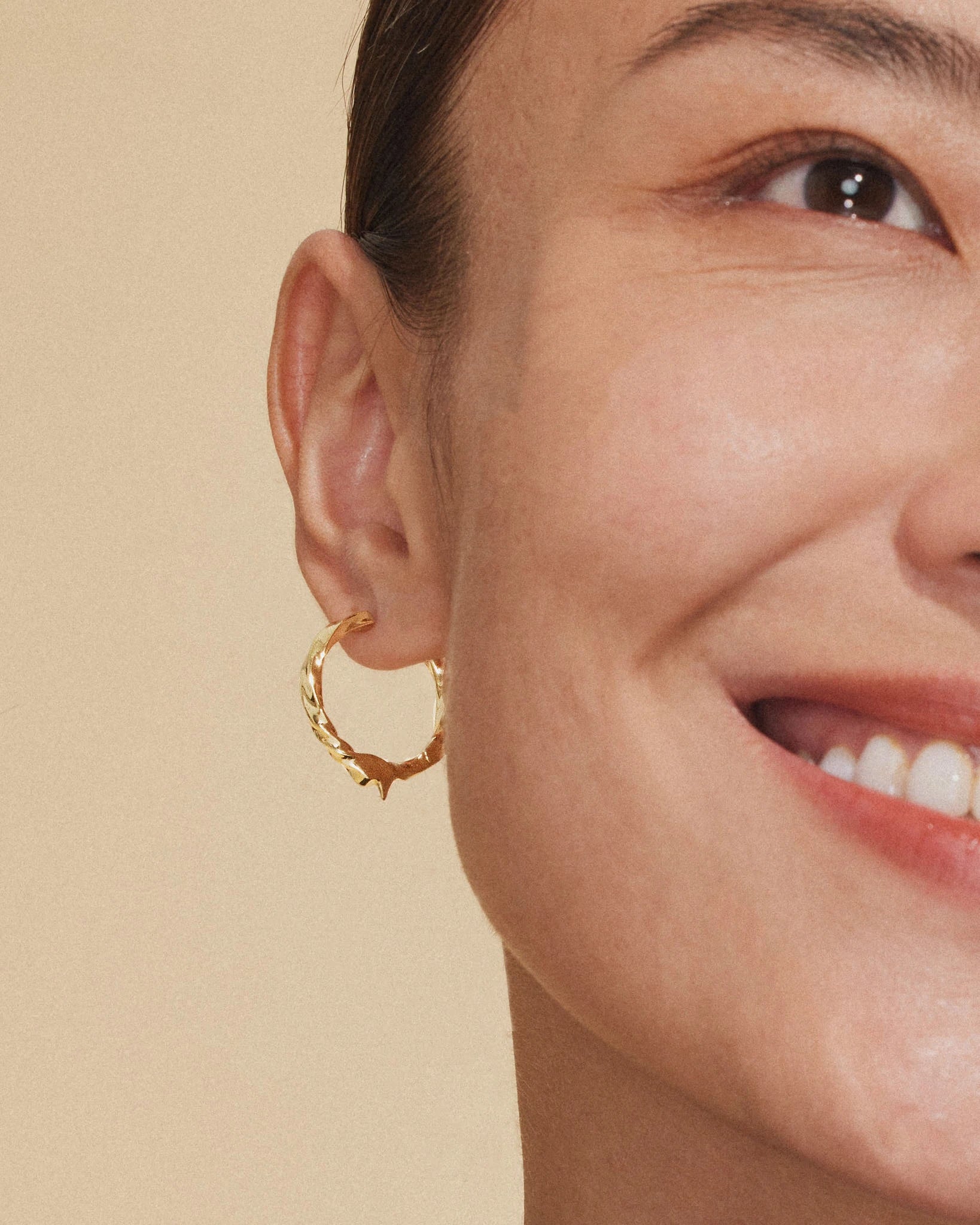 Falling Water Hoops - 18k Gold Plated - Stanza - 4