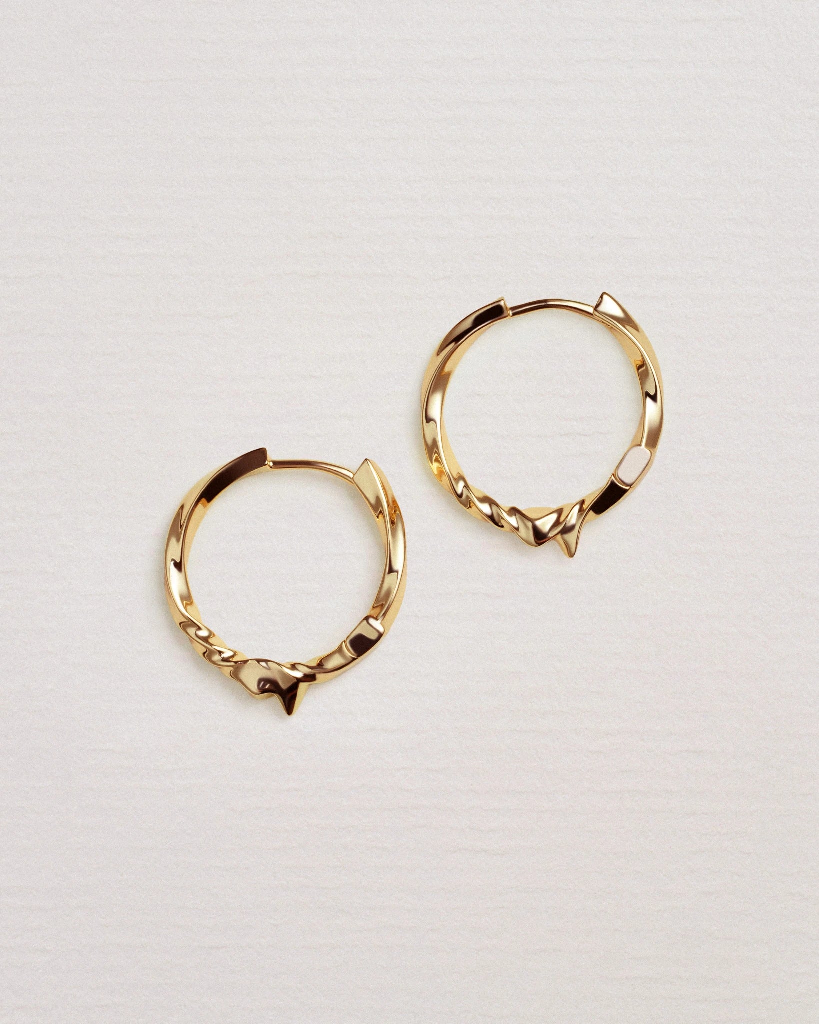 Falling Water Hoops - 18k Gold Plated - Stanza - 5